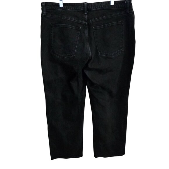 Abercrombie & Fitch 90's Relaxed Jean High Rise Curve Love Black Size 34s/18s - Picture 3 of 13